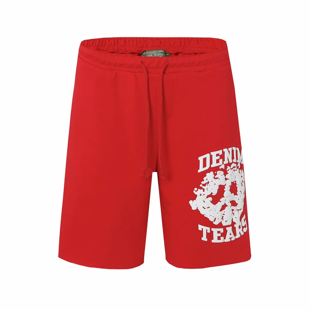 DENIM TEARS new summer kapok shorts Style No.: D241P140 Color: Gray Green Red Black Size: S M L XL
